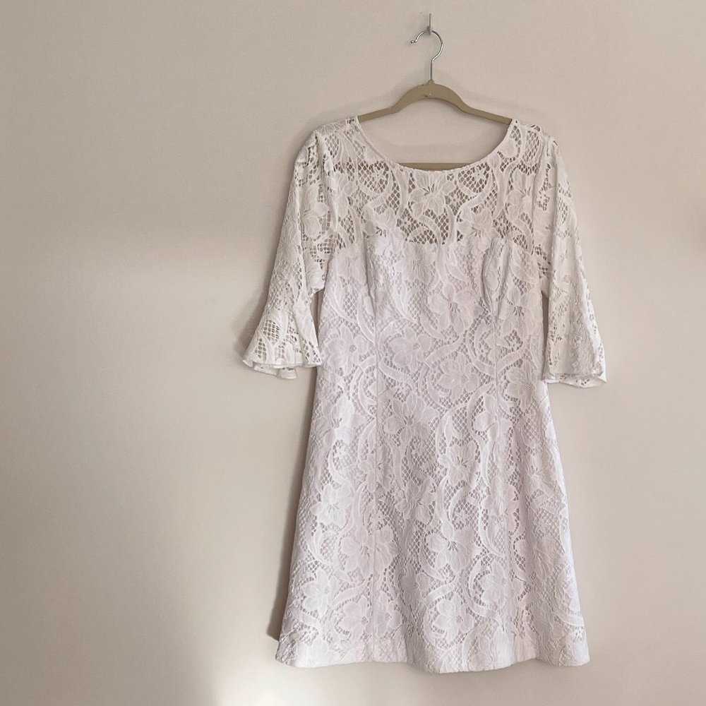 Lily Pultizer White Eyelet Dress